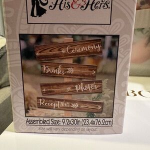 Rustic Wedding Directional Sign Set